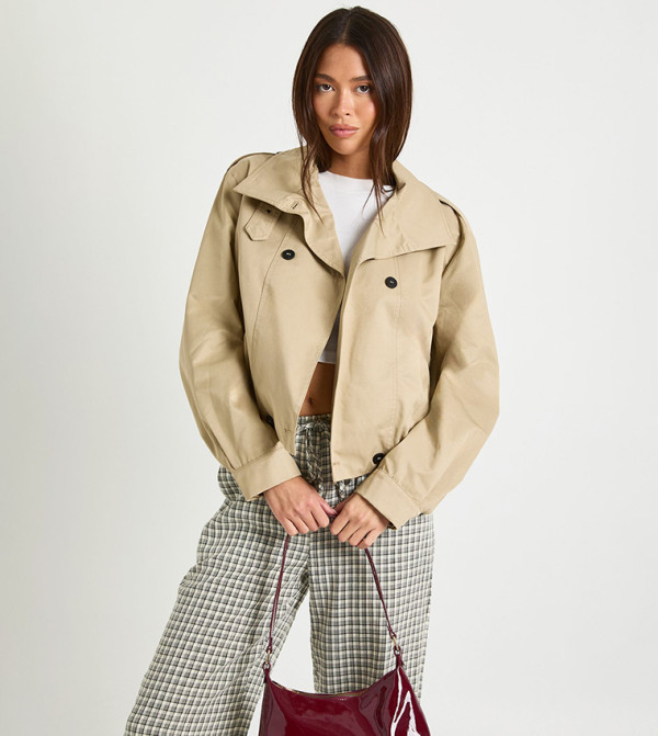 Long Sleeves Trench Bomber Jacket