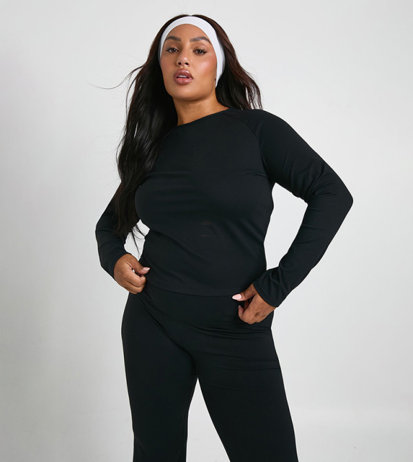 Curve Supersoft Seam Detail Long Sleeves Top