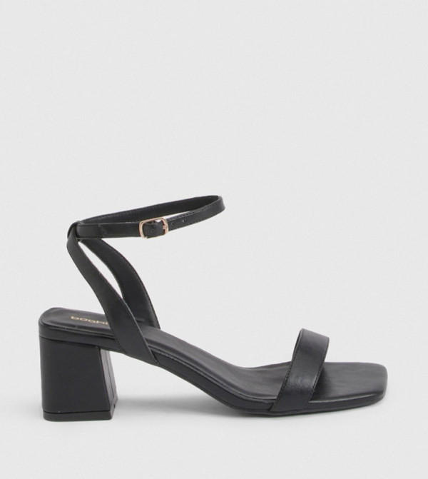 Ankle Strap 2 Part Block Heel Sandals