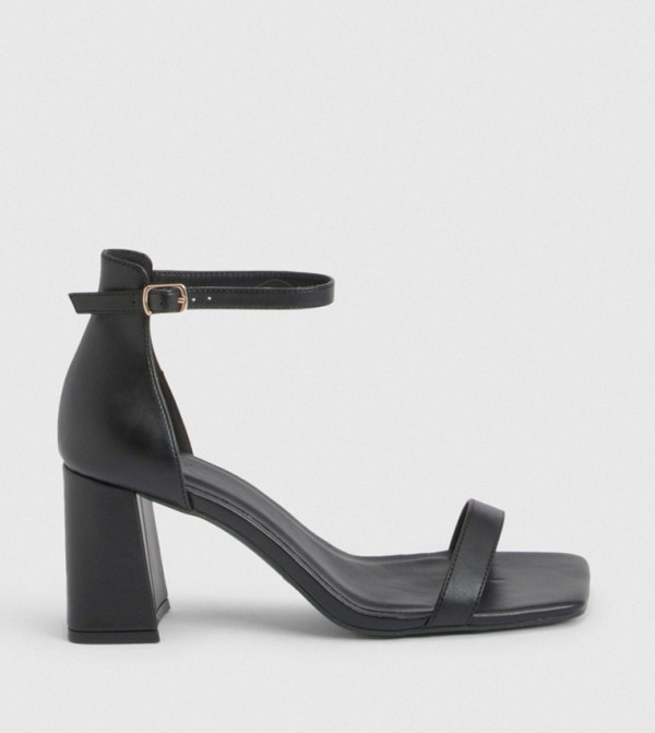 Wide Fit 2 Part Block Heel Sandals