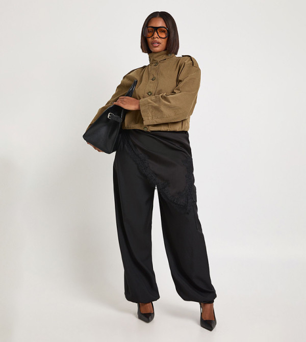 Curve Elastic Cuff Cargo Trousers
