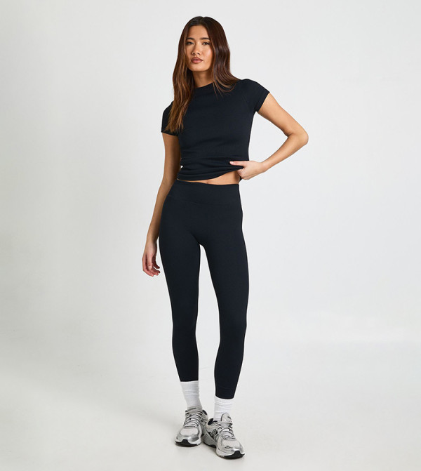 Contour Ribbed Seamless Leggings