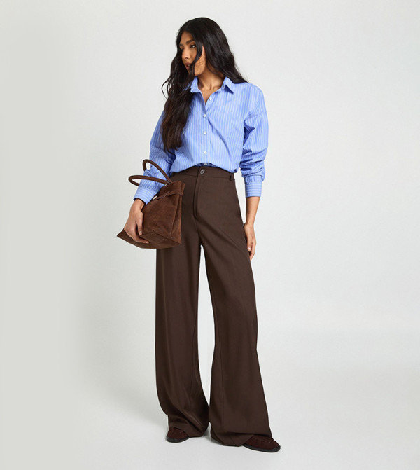 Tall High Waist Wide Leg Trousers