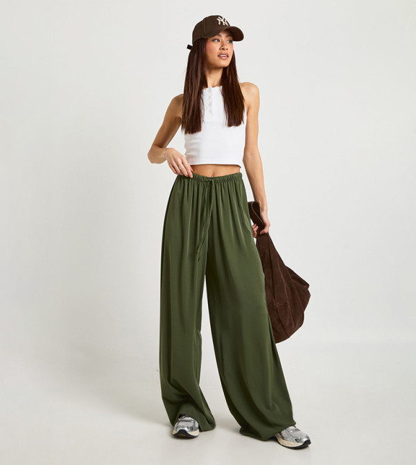 Tall Woven Wide Leg Trousers