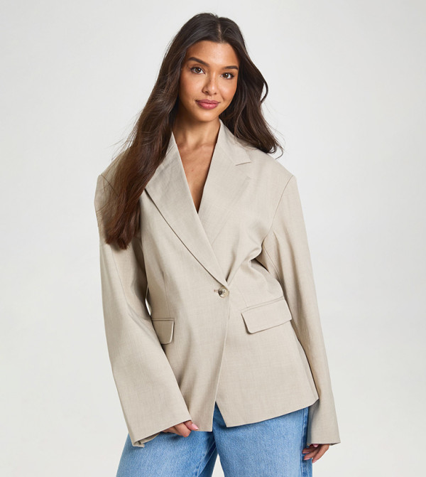 Long Sleeves Slouchy Oversized Blazer