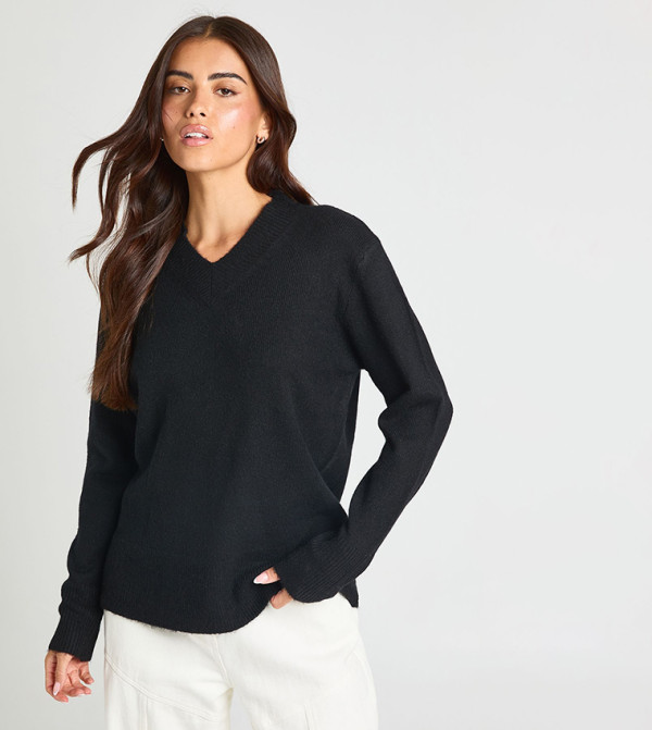 Soft Knit V-Neck Sweater