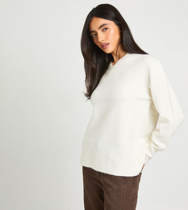 Soft Knit V-Neck Sweater