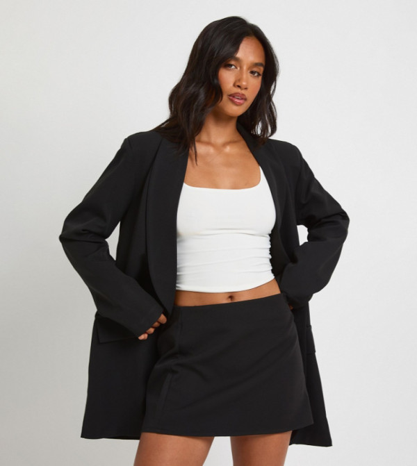 Petite Tailored Mini Skirt