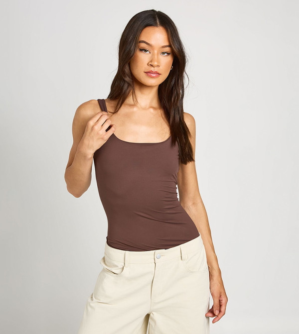 Tall Second Skin Strappy Bodysuit Top