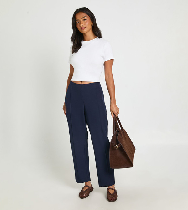 Petite Tailored Tapered Trousers