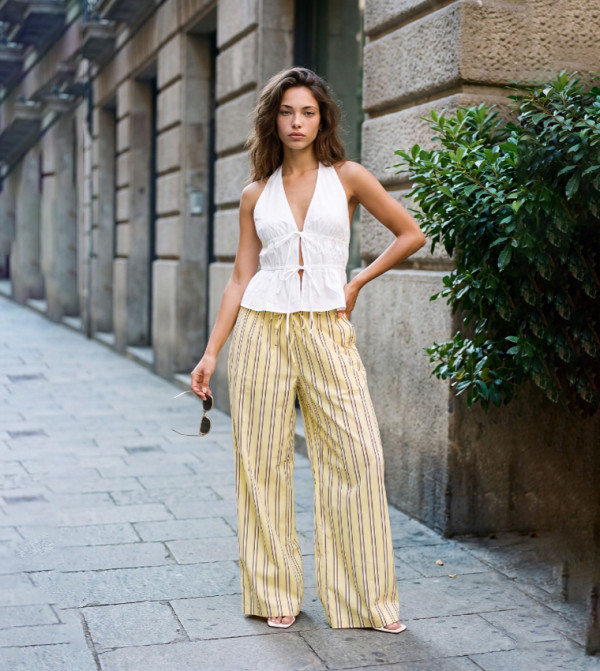 Tie Front Halterneck Top