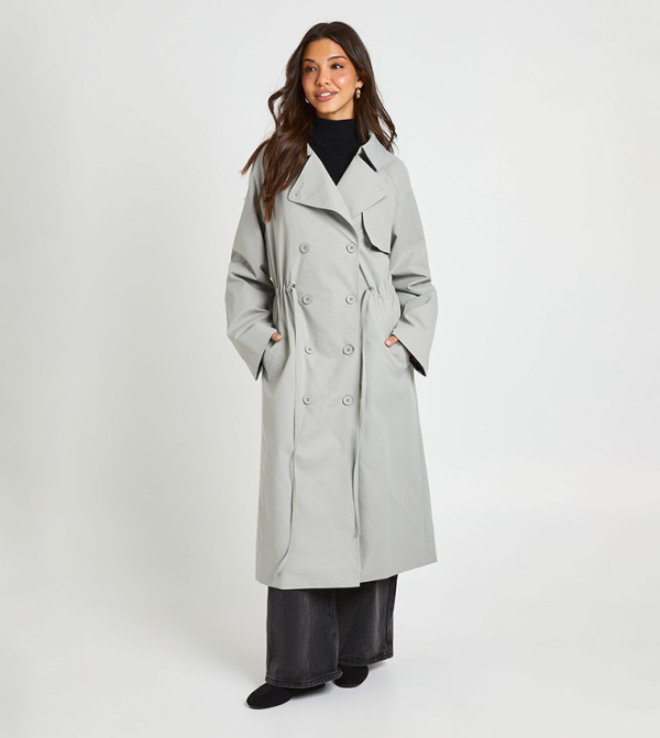Cinched Waist Trenchcoat