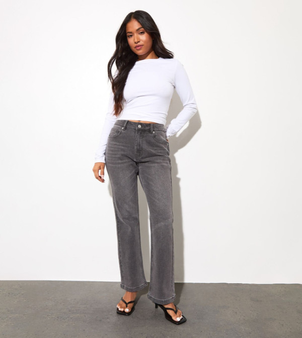 Petite Mid Waist Bootcut Jeans