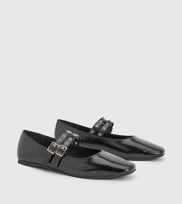 Double Strap Detail Mary Jane Shoes