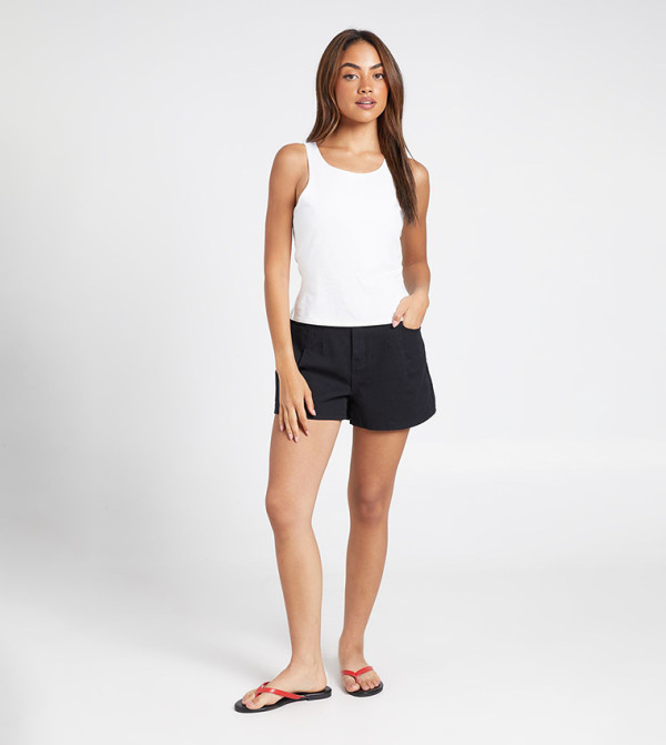 Slub Racer Sleeveless Top