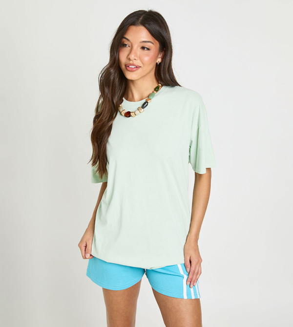 Washed Short Sleeves Oversized T-Shirt