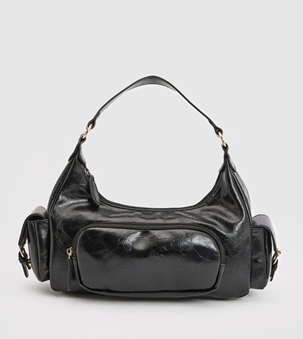 Cargo Pocket Detail Shoulder Bag