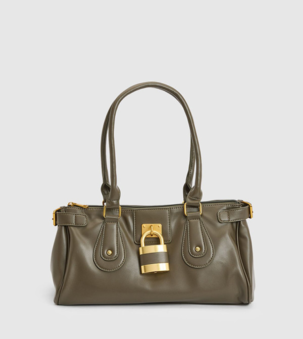 Padlock Detail Shoulder Bag
