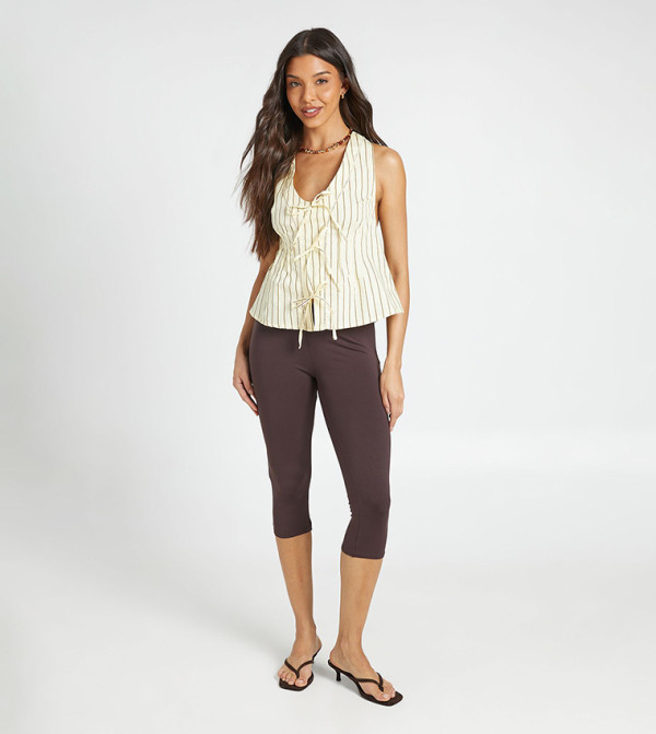 Cotton Touch Mid Rise Capri