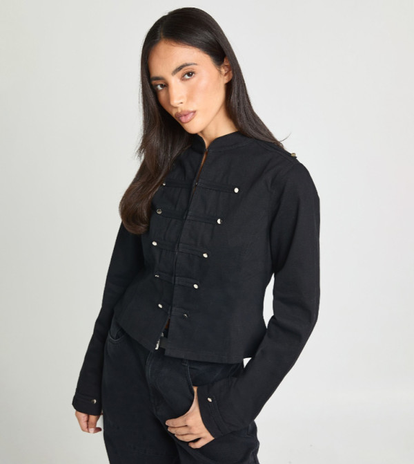 Twill Long Sleeves Military Jacket