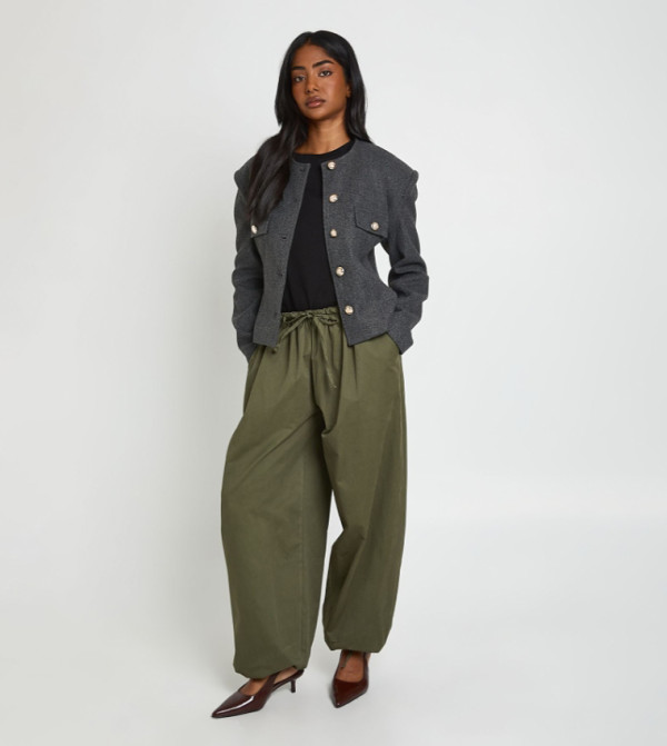 Solid Balloon Cargo Trousers