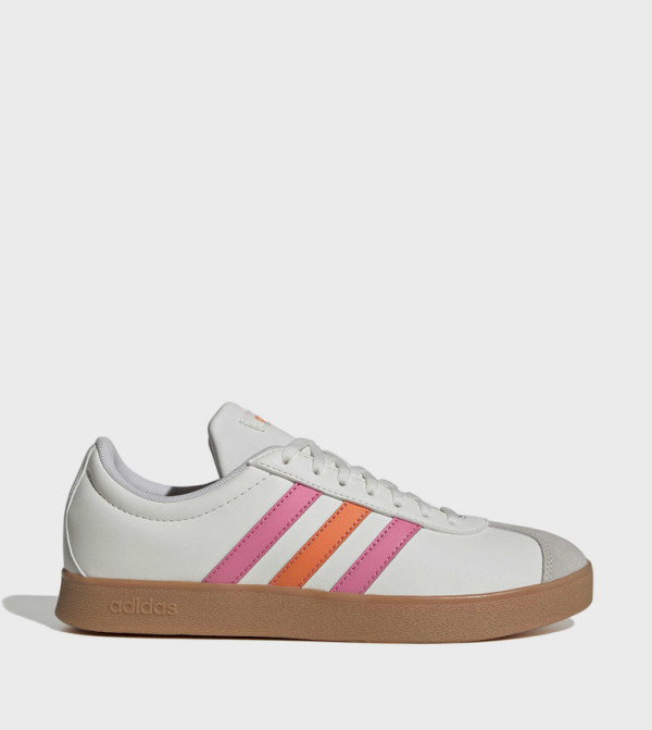 VL COURT BASE Stripe Detail Lace-Up Sneakers