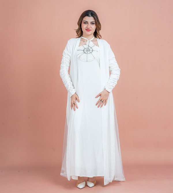 Two Piece Embellished Modest Set