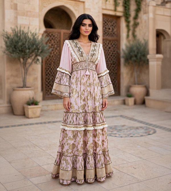 Azure Bloom Grace Maxi Dress