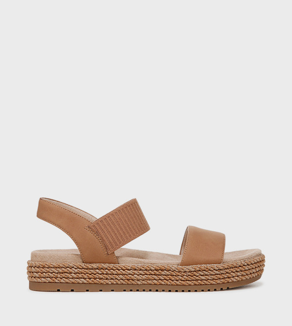DIANA Textured Flatform Sandals