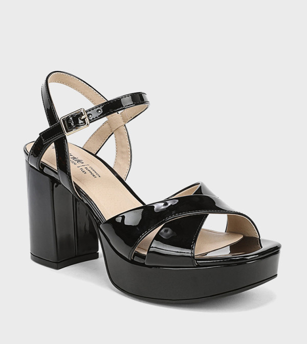 ALICE Ankle Strap Block Heel Sandals