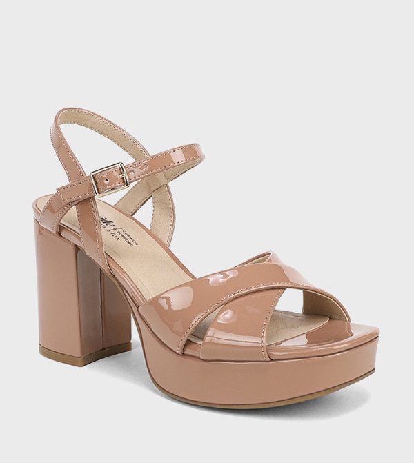ALICE Ankle Strap Block Heel Sandals