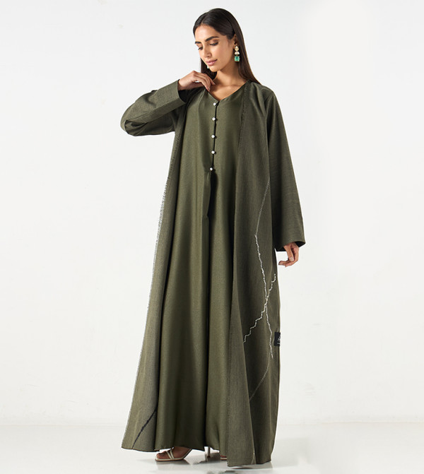 Embroidered Long Sleeves Abaya