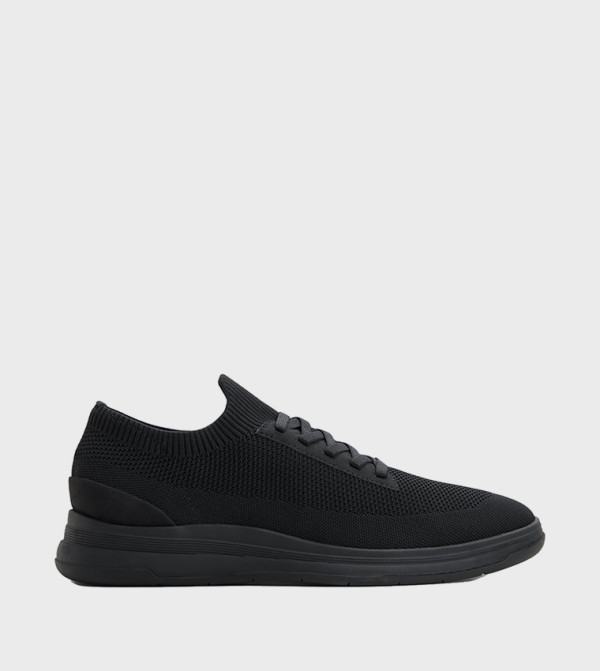 JENKINS Textured Round Toe Lace Up Casual Shoes