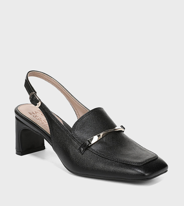 CYPRESS Square Toe Slingback Loafer Pumps