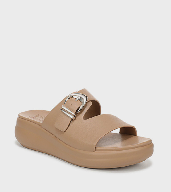 CALISTA Buckle Wedge Sandals