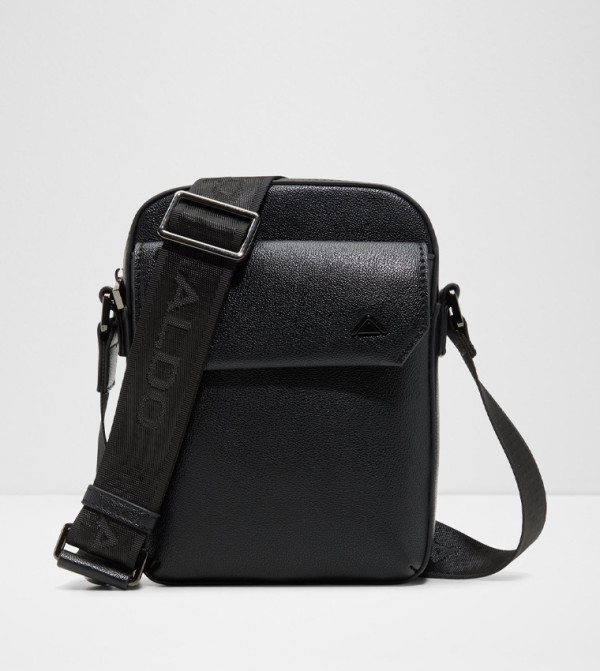 KENNETHE Textured Zippered Crossbody Bag
