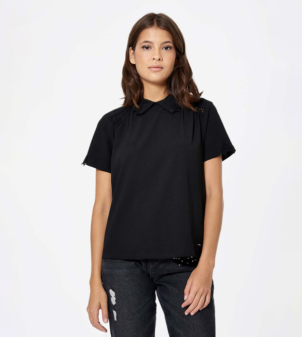 Solid Short Sleeves Casual Shirt