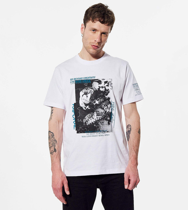 Graphic Printed Crew Neck T-Shirt