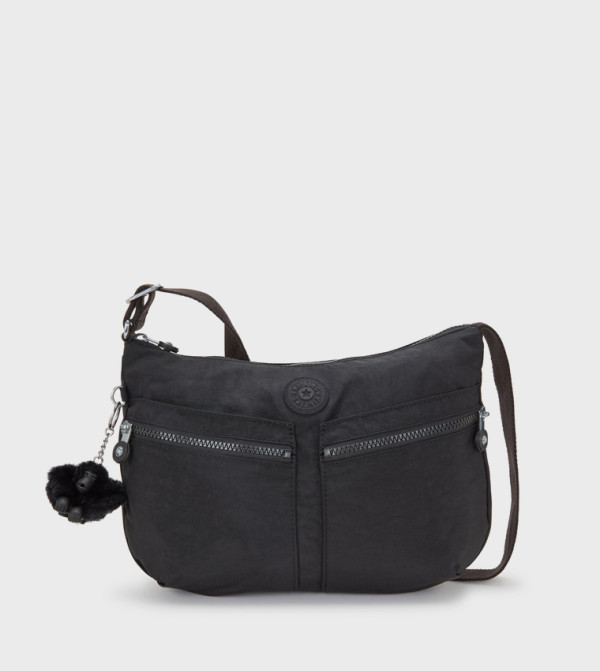 Izellah Logo Detail Crossbody Bag with Keychain
