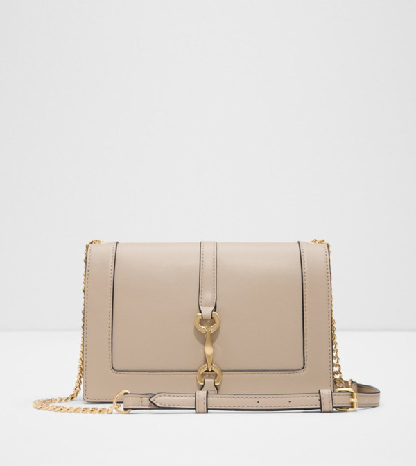 KRISTENA Metal Accent Flap Crossbody Bag