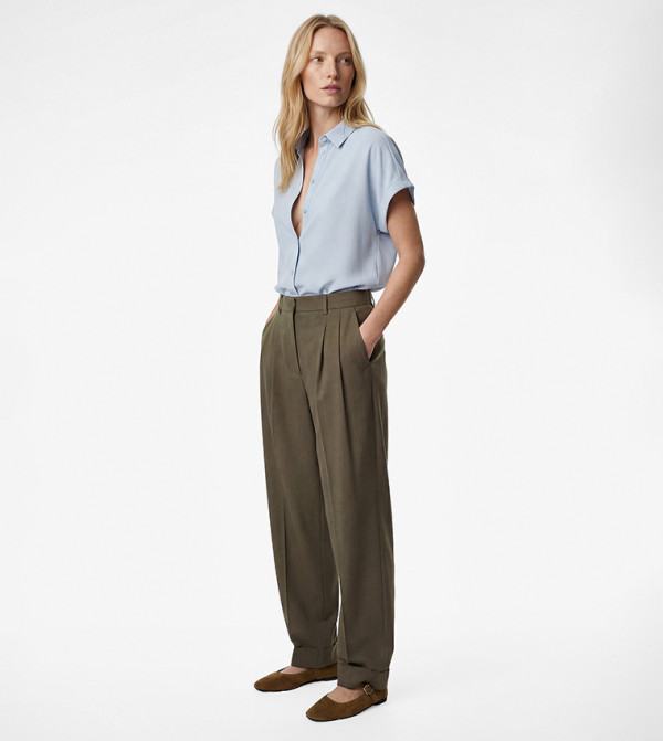 Textured Short Sleeves Shirt