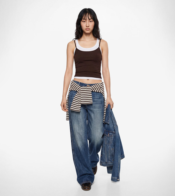 Textured Strappy Top