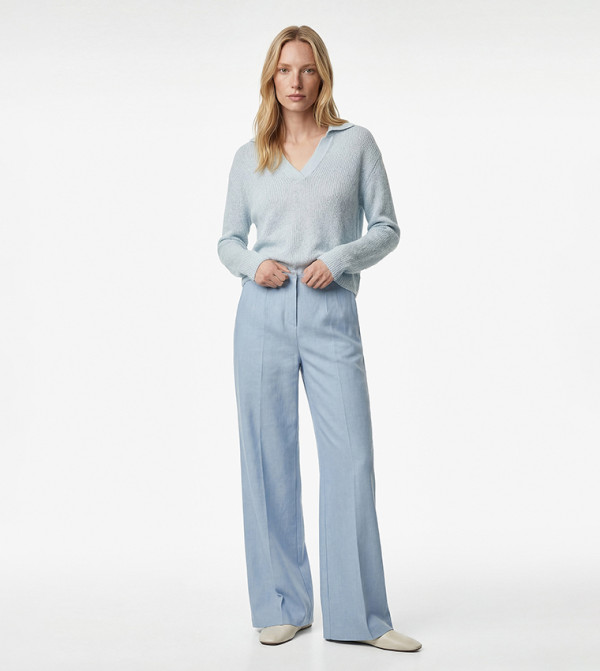 Classic High Waist Wide Leg Pants
