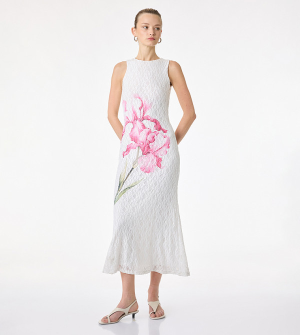 Lace Sleeveless Maxi Dress