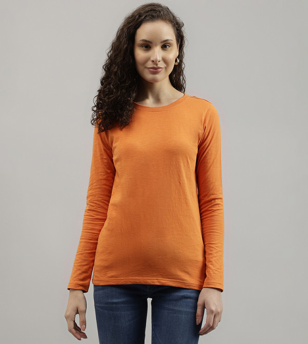 Solid Crew Neck T-Shirt