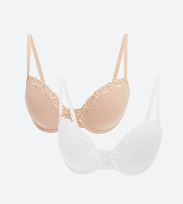 2-Pack Wired Non Padded Bras