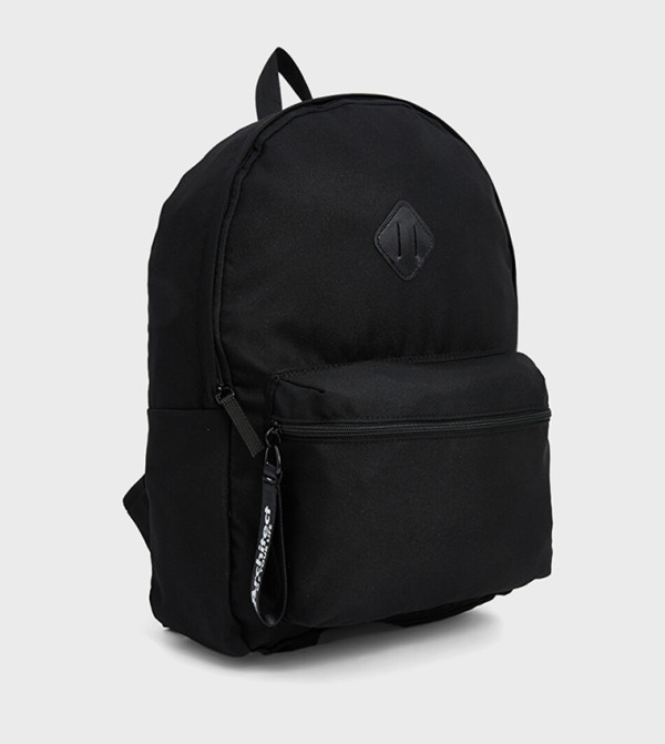 Solid Zip Backpack