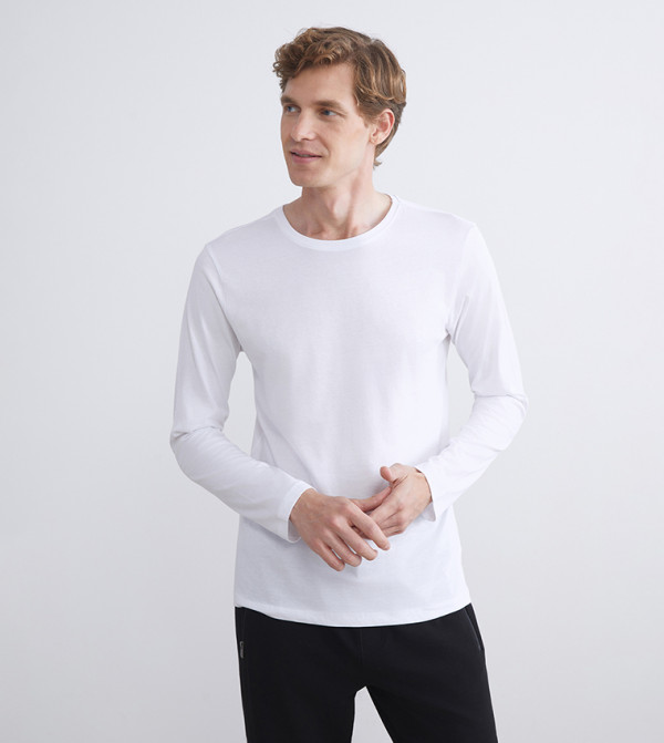 Solid Long Sleeves Casual T-Shirt