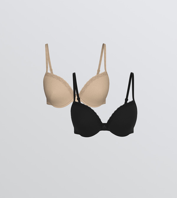 Pack of 2 Non Padded Wired T-Shirt Bra