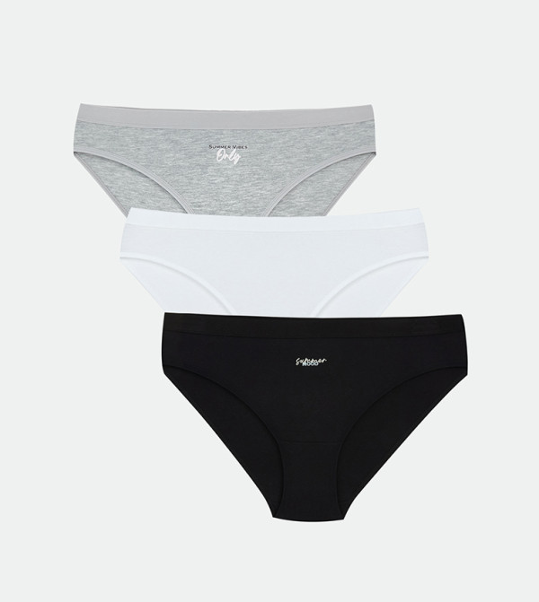 3-Pack Printed Bikini Briefs